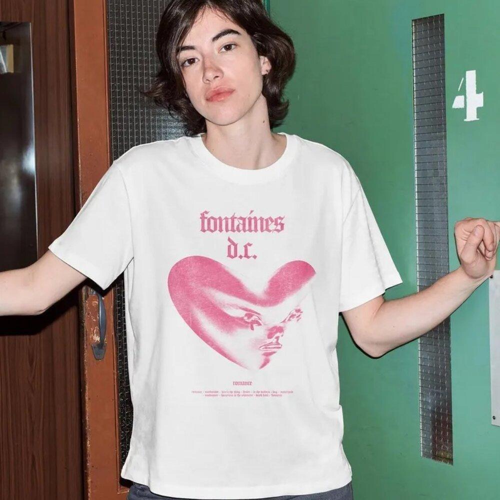 Fontaines D.C. Concert Graphic T-Shirt, Trendy Band Music Tee